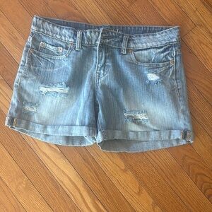 Aeropostale boyfriend distressed Jean shorts